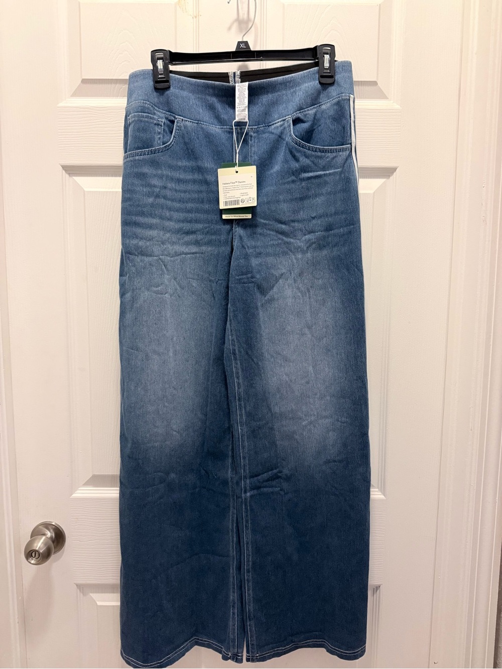 HALARA Medium Blue Wide-Leg Jeans